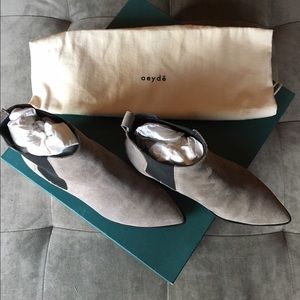 aēyde grey chelsea booties size 37